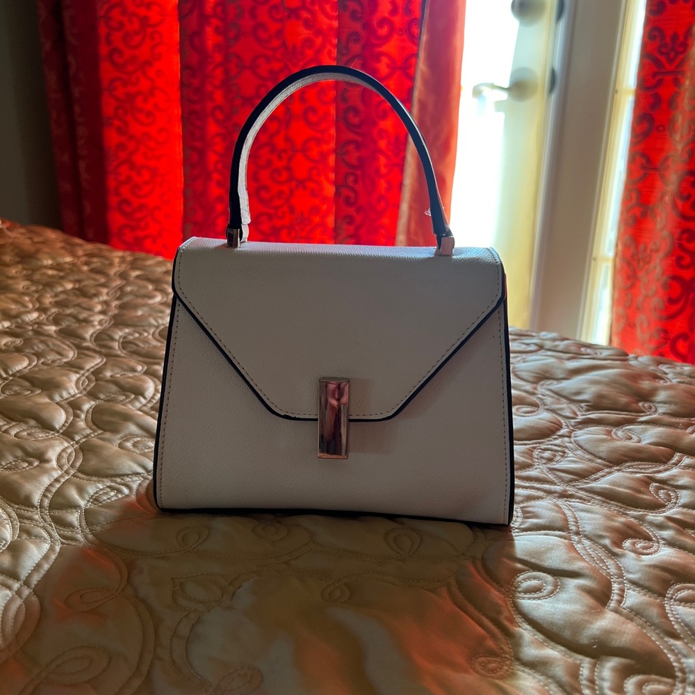 White Structure Mini Handbag